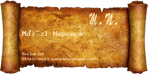 Mözl Nepomuk névjegykártya